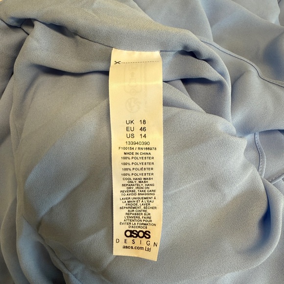 Sky Blue Strapless Dress - Picture 4 of 4